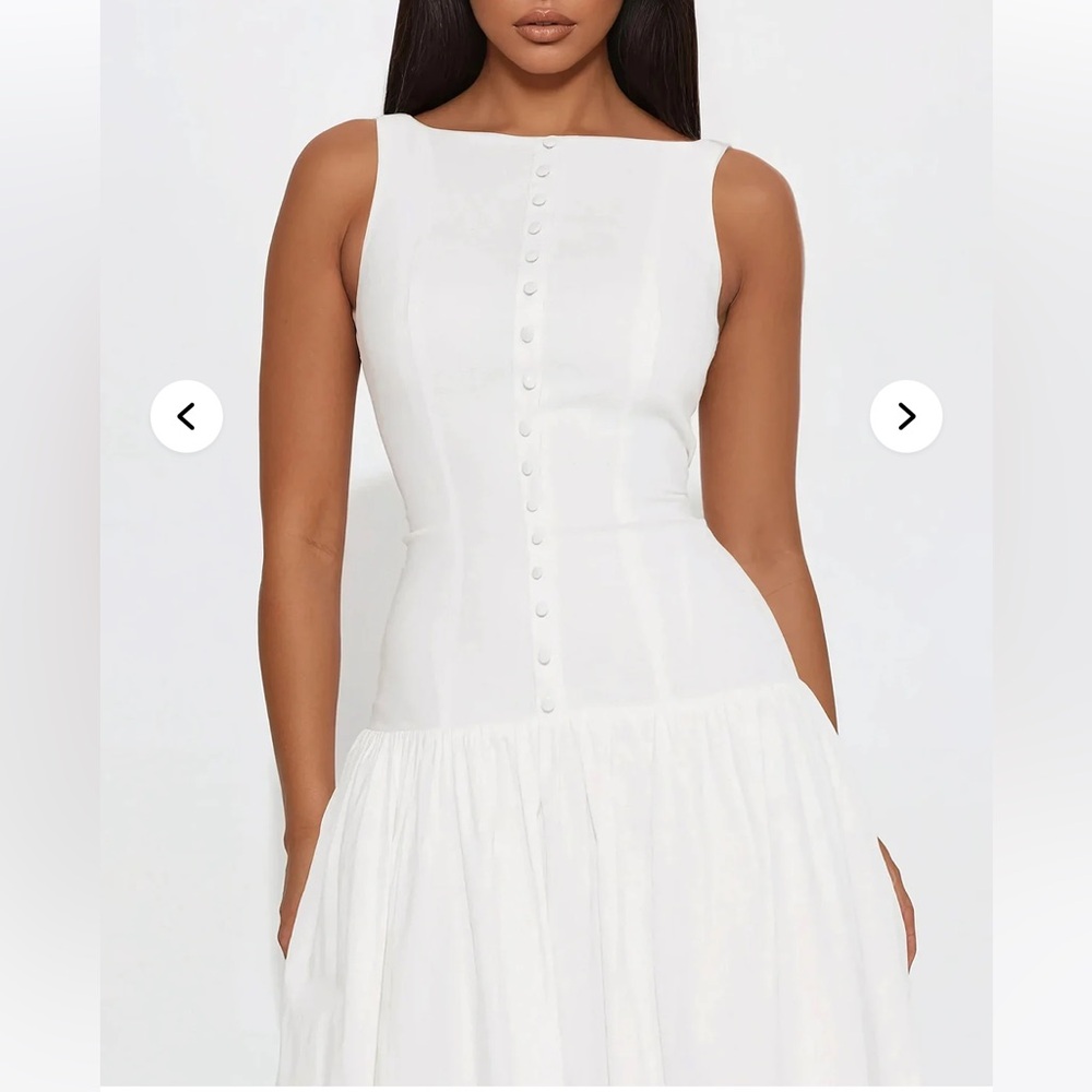 NWT Selene Linen Maxi Dress